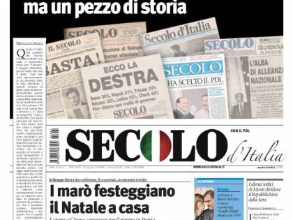 Da oggi il Secolo d'Italia solo online