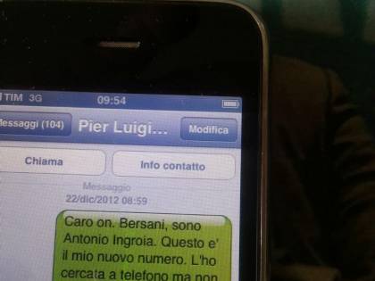 Il messaggio di Ingroia snobbato da Bersani