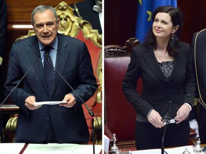 Senato, Pietro Grasso eletto presidente. Alla Camera vince la Boldrini