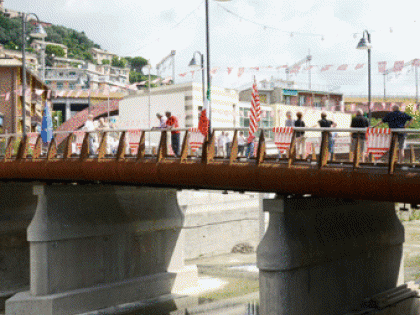Recco inaugura un ponte per lo sviluppo