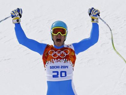 Sochi, primo sorriso per l'Italia: argento a Innerhofer nella discesa