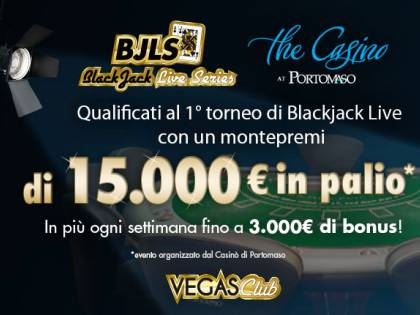 Vegas Club inaugura Blackjack Live Series