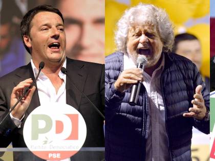Fuga da M5S e da Scelta Civica. Il Pd di Renzi piglia tutto