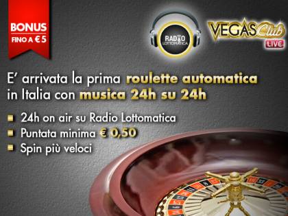 Su Vegas Club, Roulette Live senza dealer e musica dal vivo