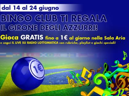 Bingo Club assieme con gli azzurri