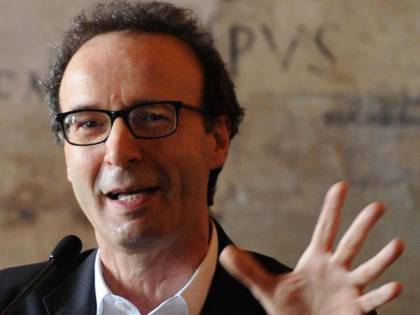 Benigni alla cena di gala con Renzi e Obama