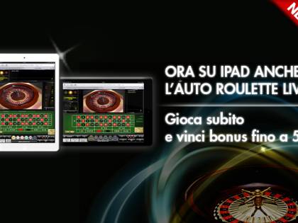 Lottomatica, arriva su iPad l'Auto Roulette