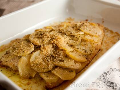 Filetto di persico in crosta di patate