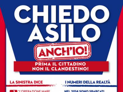 La gazebata della Lega: "Chiedo asilo anch'io"