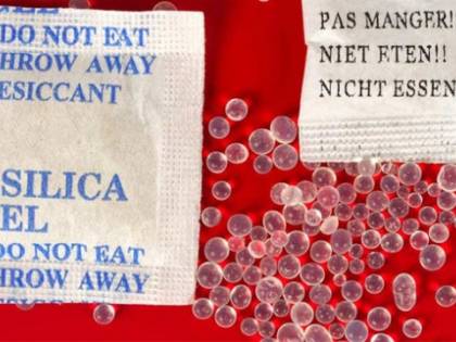 Le bustine col gel di silice: ecco a cosa servono