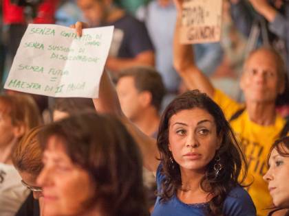 Giannini contestata alla festa del Pd a Milano