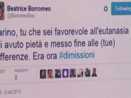 Il tweet di Beatrice Borromeo su Marino