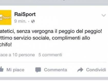 RaiSport, il tweet misterioso: "Senza vergogna. Complimenti allo schifo"