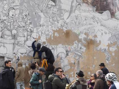 Blu cancella le sue opere da Bologna