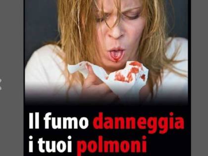 Le foto choc sui pacchetti di sigarette