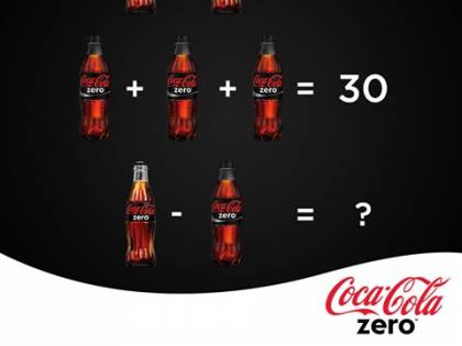 Anche Coca-Cola propone un rompicapo matematico
