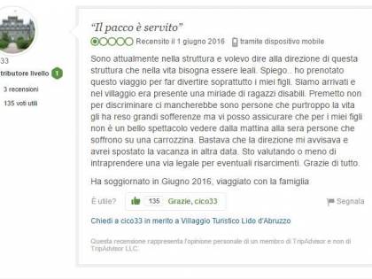 "Troppi disabili al villaggio": la recensione su Tripadvisor che indigna il web