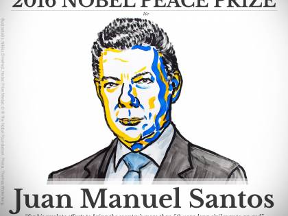 Il Nobel per la pace al presidente Santos