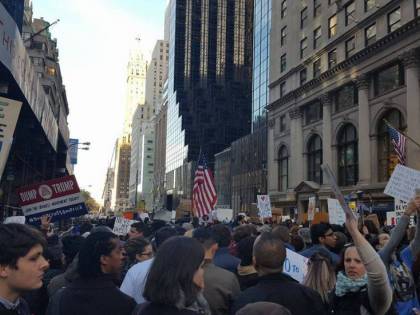 Le proteste di New York viste dall'interno