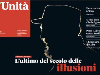 Dopo il titolo dell'Unità sulla morte di Castro, le scuse di Staino