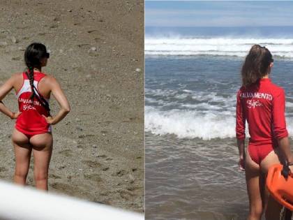 Gijon, bagnine troppo sexy? Pantaloni al posto del bikini, ma scoppia la polemica