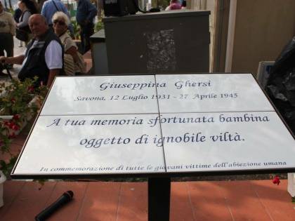 Sulla targa per Giuseppina Ghersi vince l'Anpi