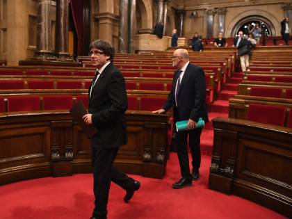 Le fasi del discorso sull'indipendenza di Puigdemont