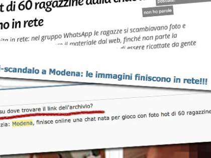 Modena, minori nude su social: caccia dei pedofili alle foto hot