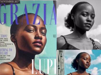 Lupita Nyong’o accusa Grazia: "E i miei capelli dove sono?"
