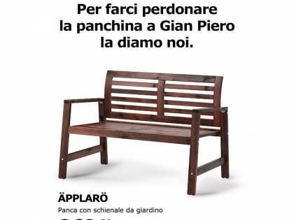 Ikea ironizza sull'Italia: "Ventura, la panchina te la diamo noi"