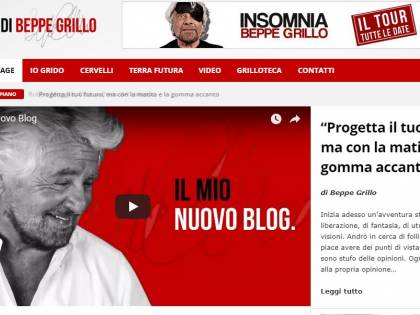 Il M5S "esce" dal blog di Grillo: contatti giù, boom di guadagni