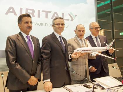 Meridiana diventa Air Italy, 50 aerei e hub a Malpensa