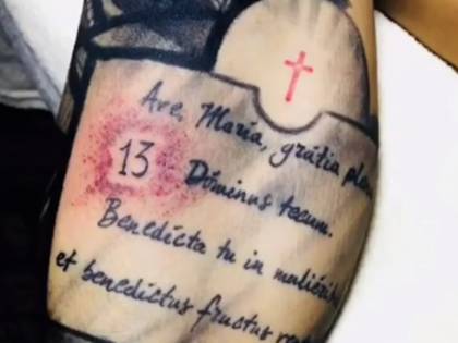 Astori, il commovente omaggio di Bernardeschi: gli dedica un tatuaggio