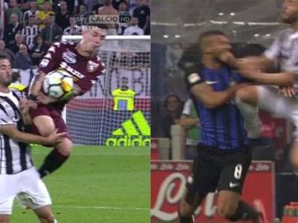 Pjanic-Rafinha come Baselli-Pjanic: stesso fallo, decisioni differenti