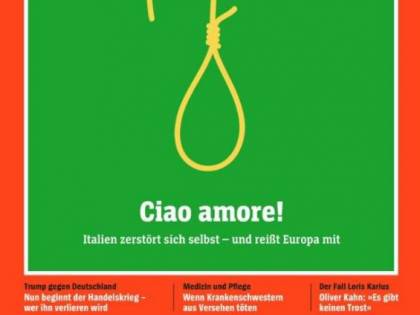 Altro insulto all'Italia da Spiegel Uno spaghetto come un cappio