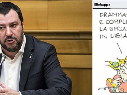 Libia, Repubblica attacca Salvini. E il leghista: "L'unico che ride è Macron"