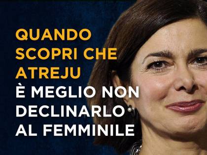 Boldrini, Lerner e Renzi: i cartelloni di Atreju sbertucciano la sinistra