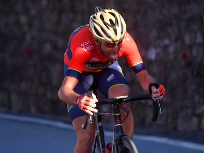 Nibali, frattura del radio in allenamento: Giro a forte rischio