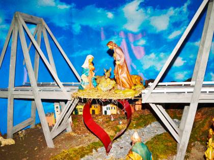Imperia dedica un presepe alla "rinascita" del Ponte Morandi