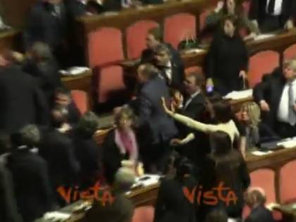 Scontro in aula tra la Ronzulli e i senatori leghisti: i colleghi li separano
