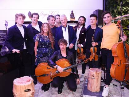 I "Symphoniacs" e "Madre Natura" per l’evento dei mecenati Kraler di Cortina