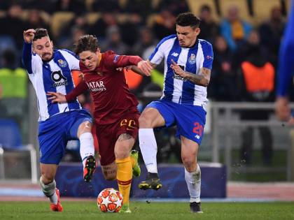 Champions League, la Roma vince 2-1 contro il Porto nel segno di Zaniolo
