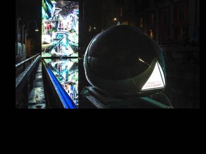Leonardo e la forma dell'acqua, installazione evento alla Conca dell'Incoronata
