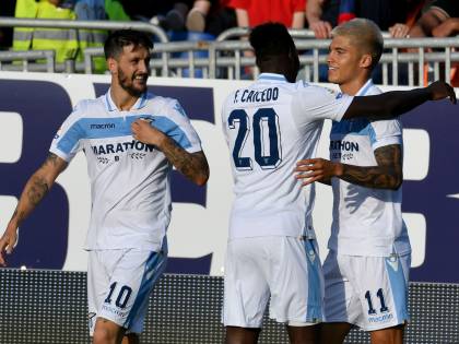 La Lazio vince a 2-1 a Cagliari: decidono Luis Alberto e Correa