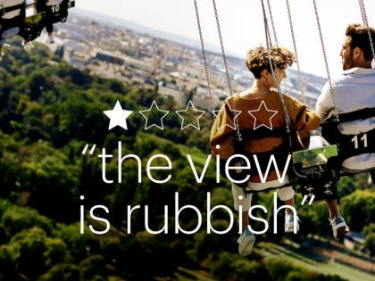 Le recensioni negative usate come spot turistico