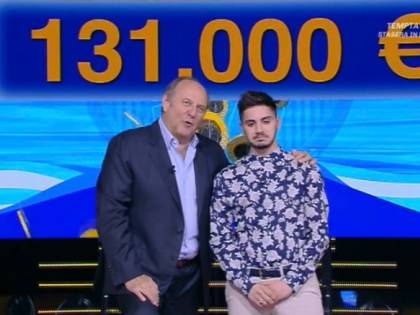 Nicolò, il campione di Caduta Libera, vince altri 131 mila euro