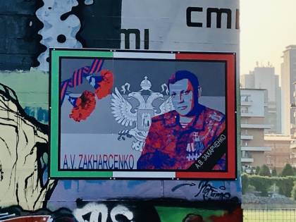 Torino, spunta un murales dedicato al leader separatista di Donetsk