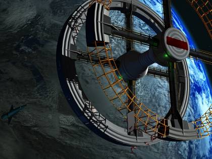 Ecco l'albergo spaziale: sembra una ruota