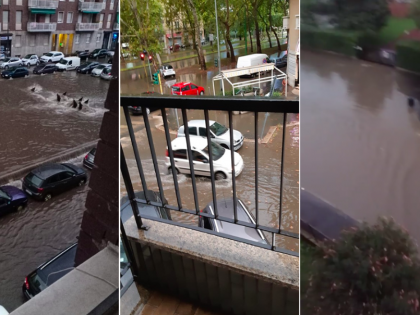 Milano, straripa il Seveso. Strade allagate a Niguarda