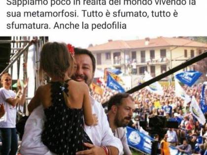 Il giornalista: "Salvini con la bimba a Pontida? Pedofilia". Poi si scusa